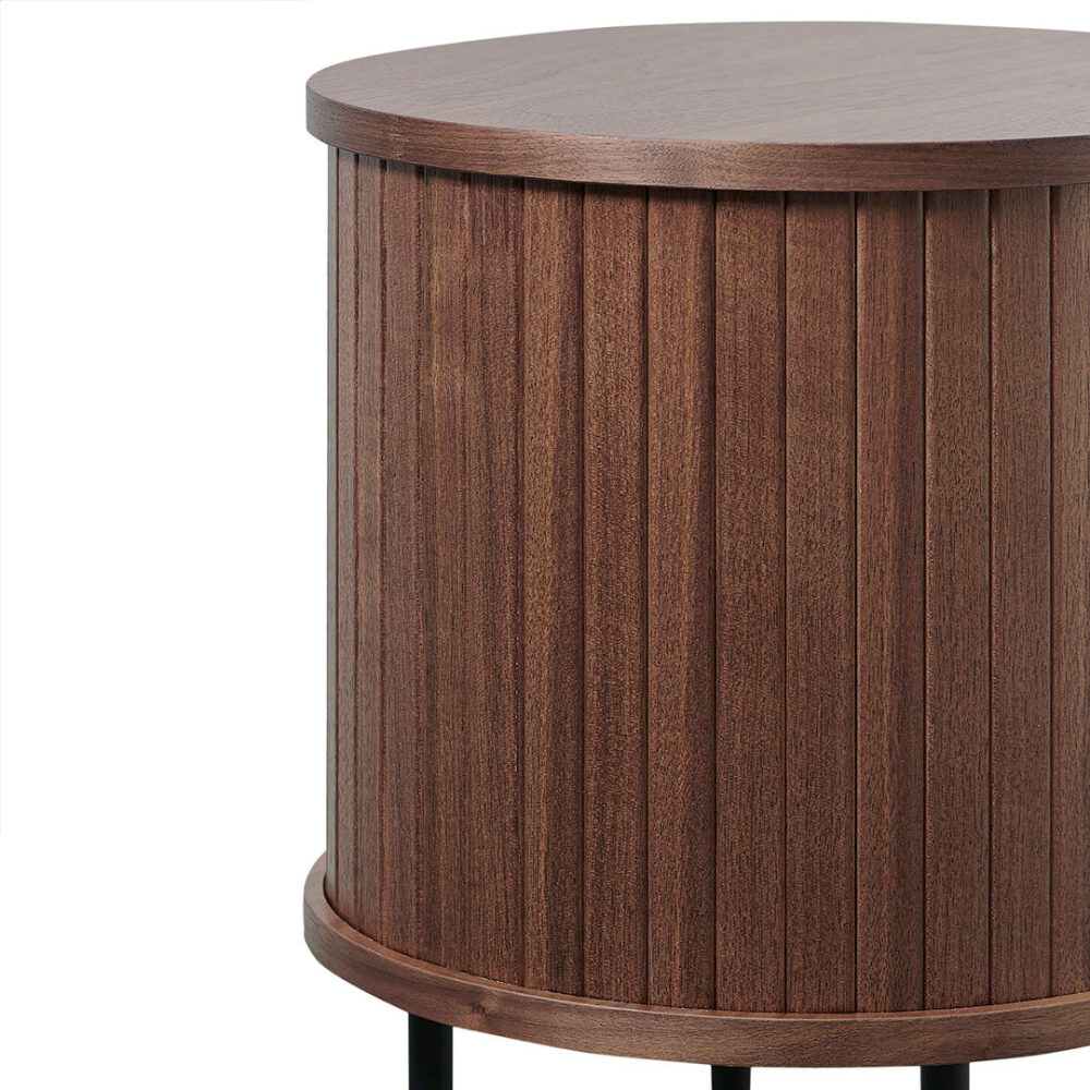 Dania Round Side Table - Walnut - Image 5