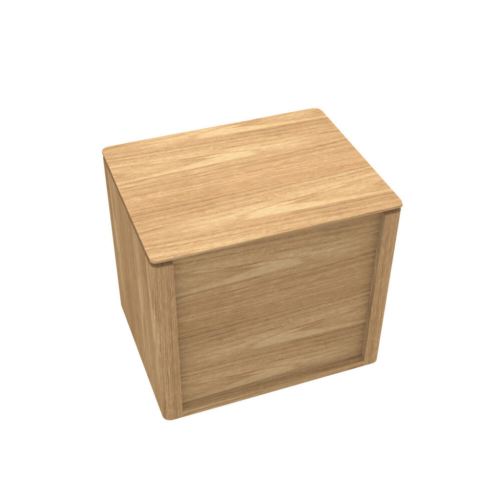 Norris Bedside Table - Natural Oak - Image 3