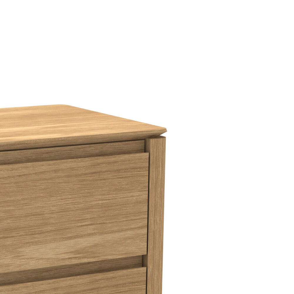 Norris Bedside Table - Natural Oak - Image 6