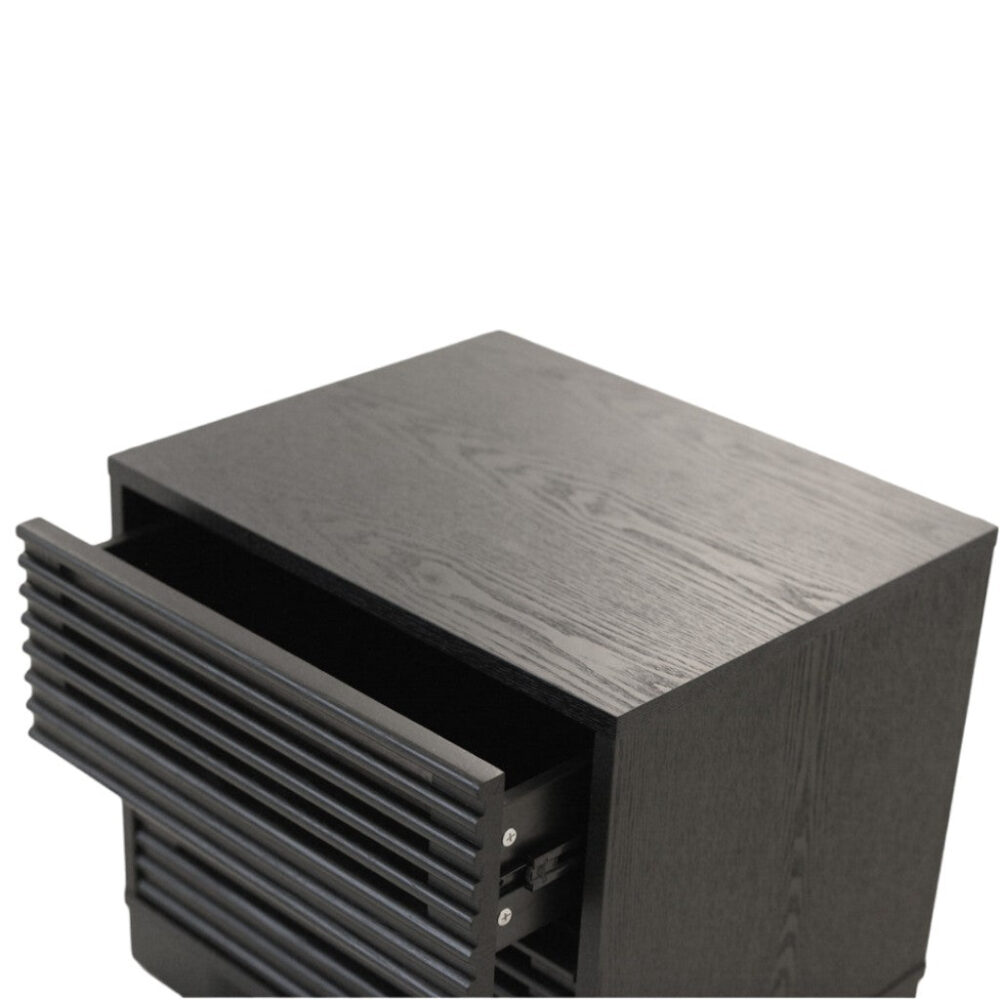 Riley Bedside Table - Full Black - Image 6
