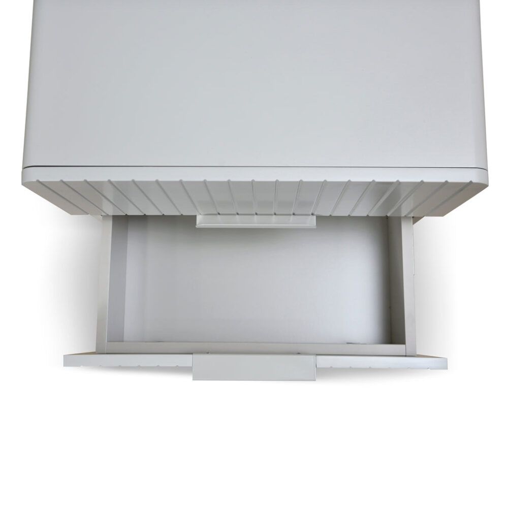 Erwin Bedside Table - Light Grey - Image 11