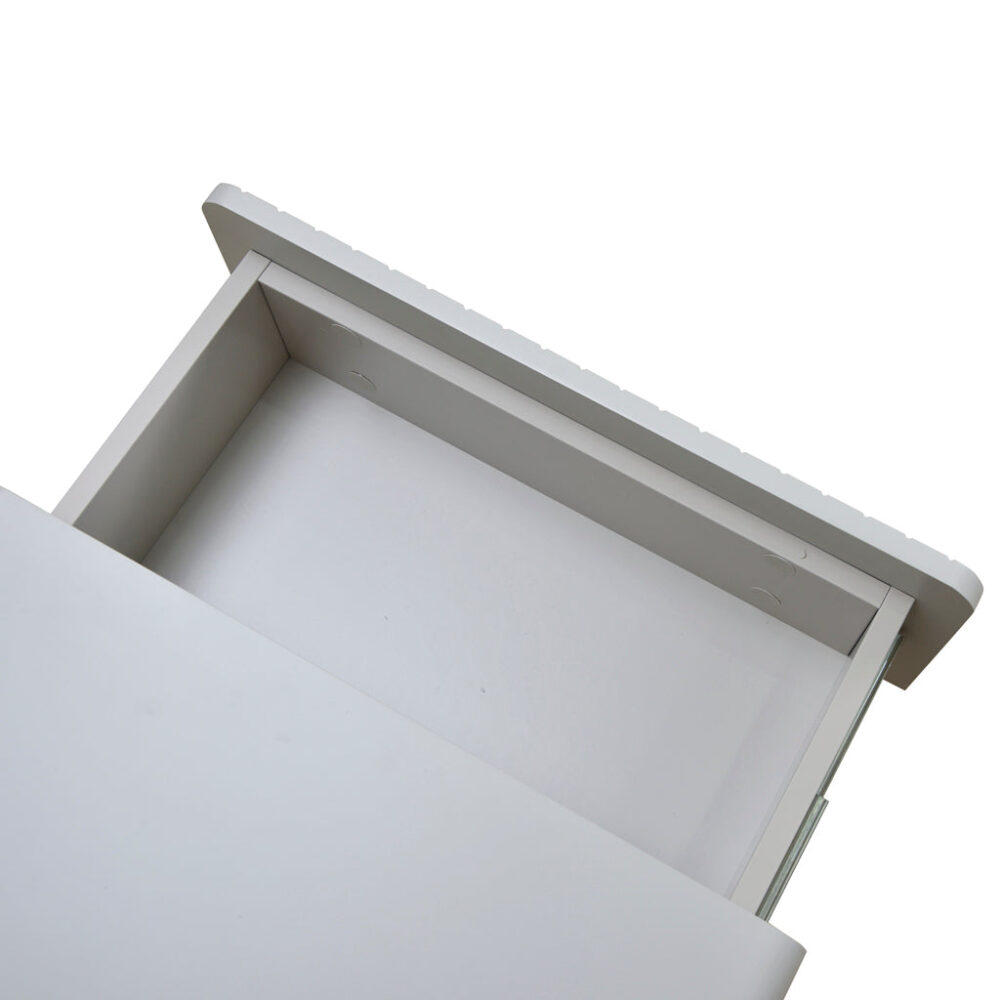 Erwin Bedside Table - Light Grey - Image 8