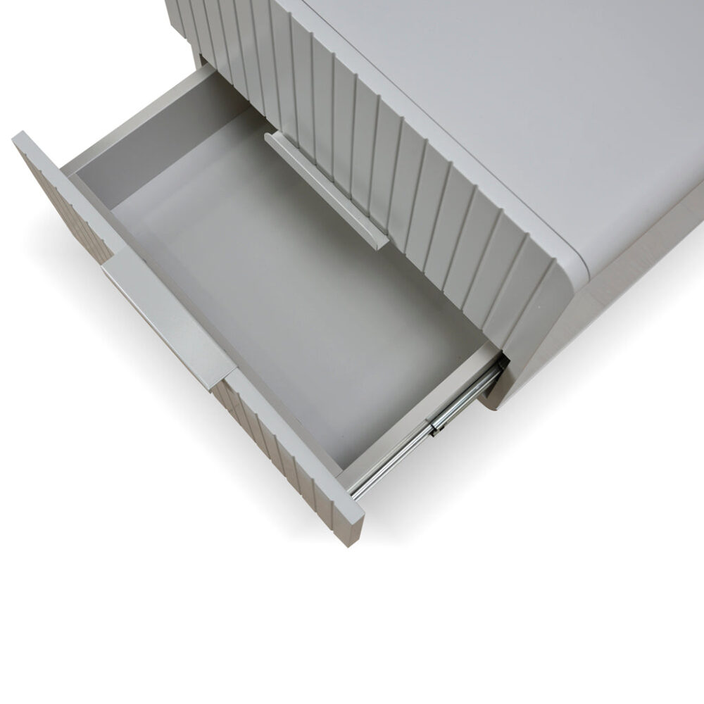 Erwin Bedside Table - Light Grey - Image 10