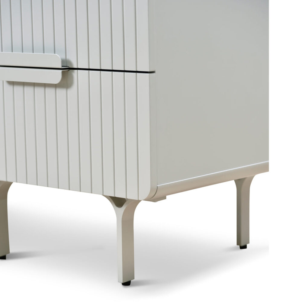 Erwin Bedside Table - Light Grey - Image 7