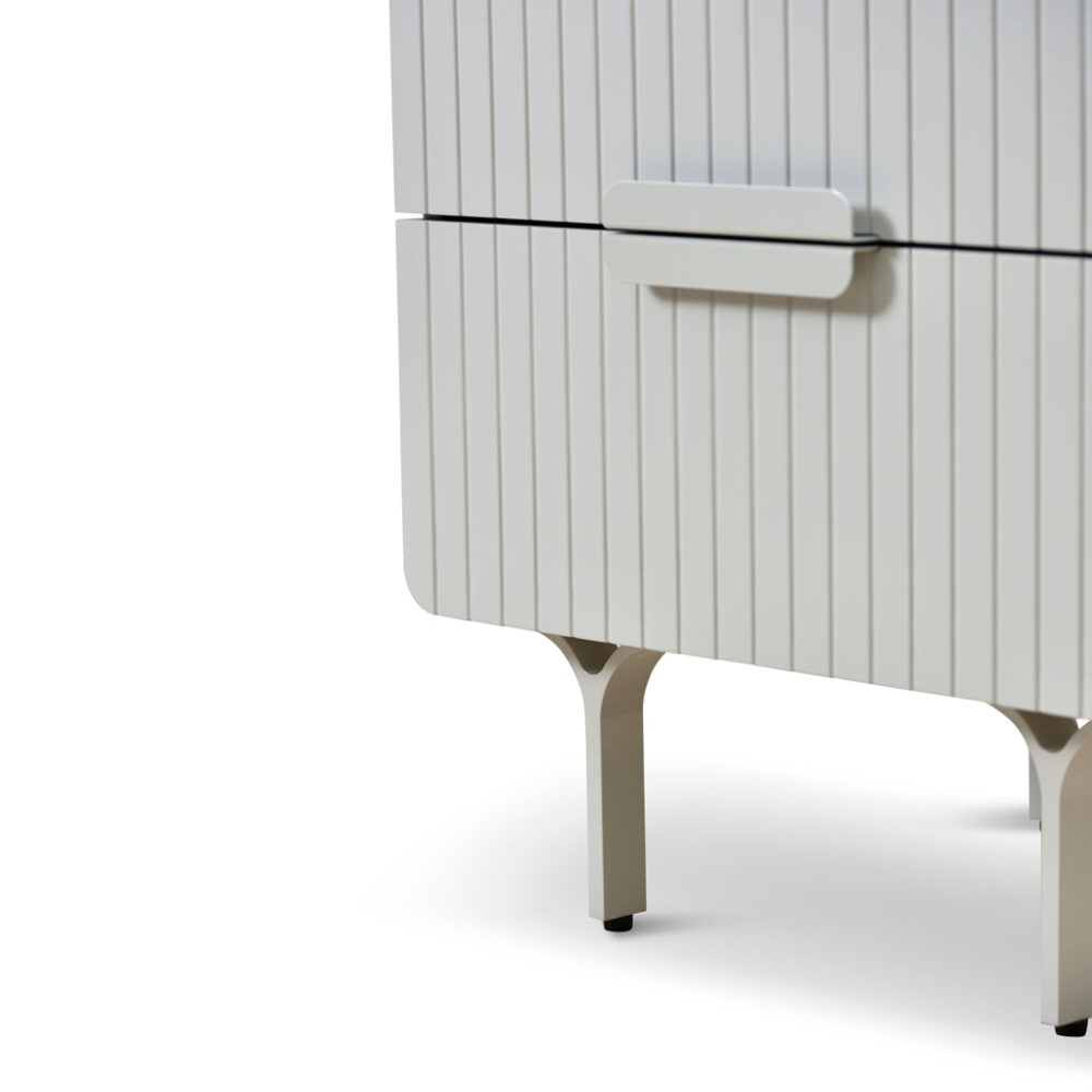 Erwin Bedside Table - Light Grey - Image 14