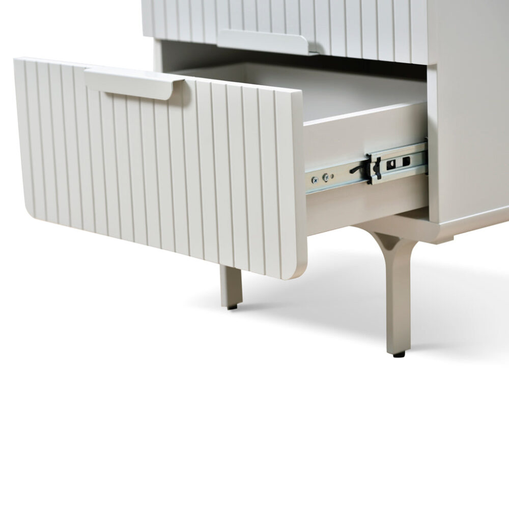 Erwin Bedside Table - Light Grey - Image 12