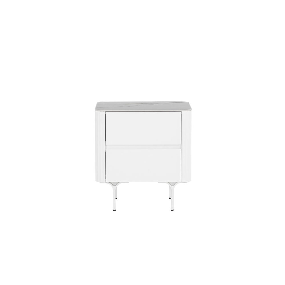 Higgins Bedside Table - White - Image 2