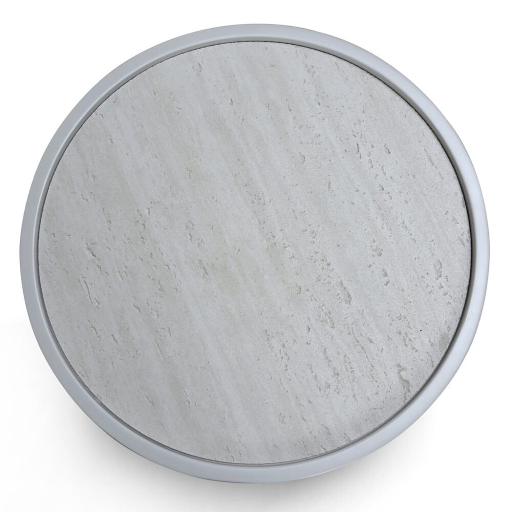 Nithya Bedside Table - Light Grey - Image 5