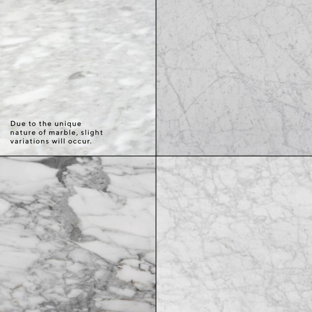 Aron 120cm Round Marble Dining Table - Natural Base - Image 6