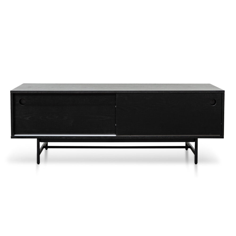 Alvarez 160cm Wooden TV Entertainment Unit - Black - Image 2