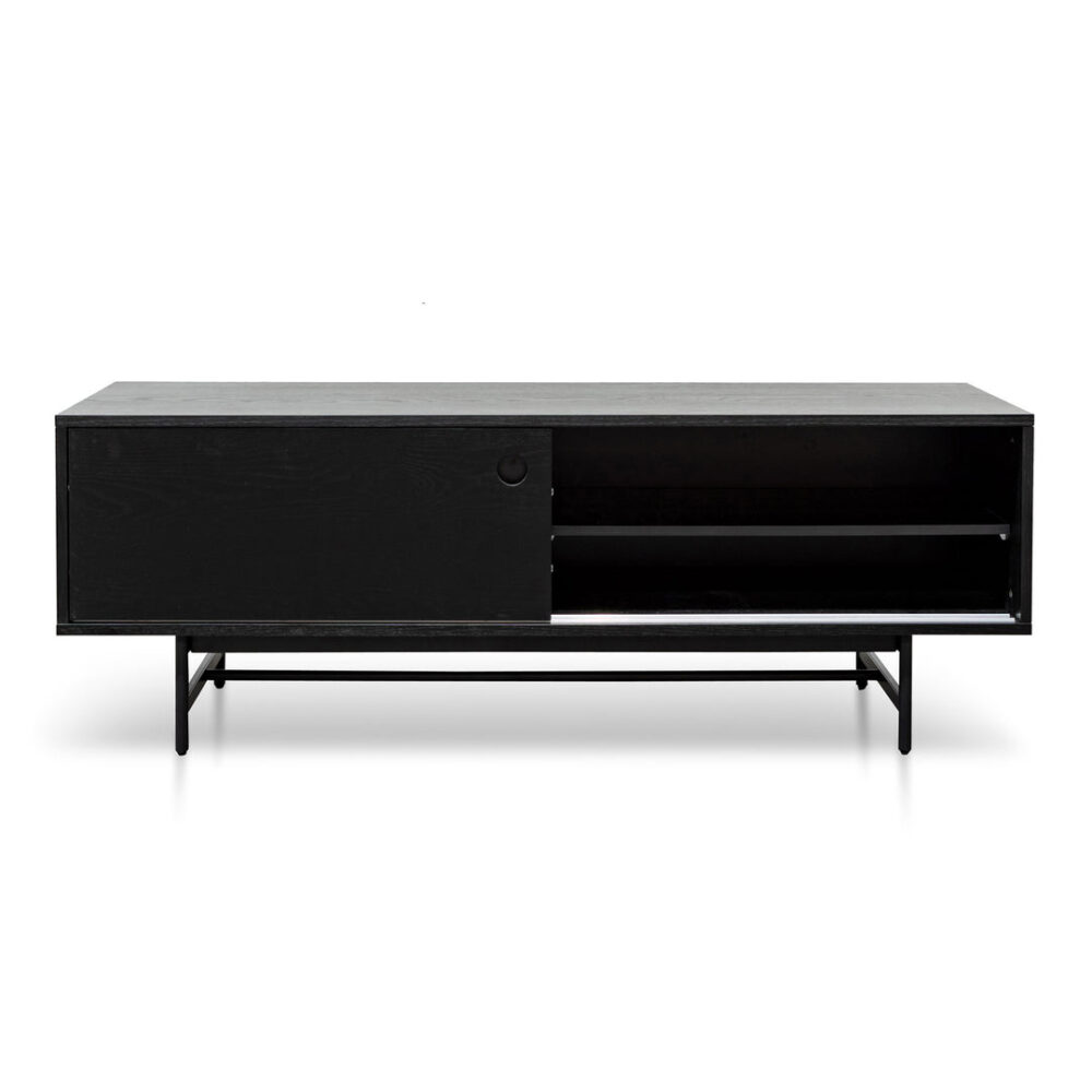 Alvarez 160cm Wooden TV Entertainment Unit - Black - Image 3