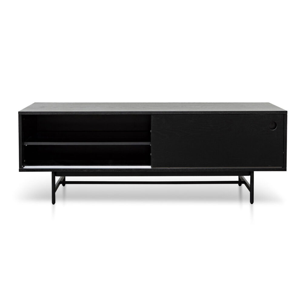 Alvarez 160cm Wooden TV Entertainment Unit - Black - Image 4