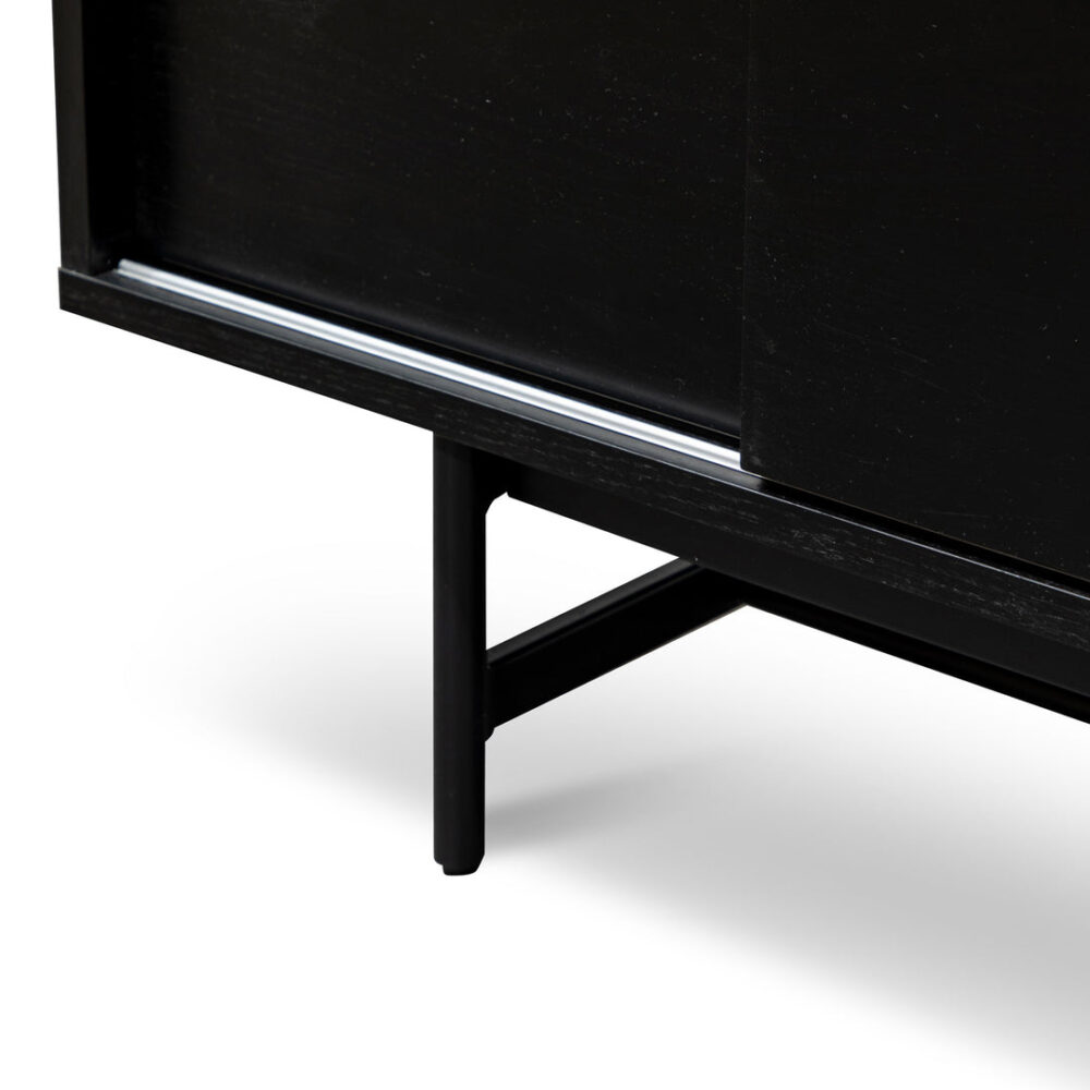 Alvarez 160cm Wooden TV Entertainment Unit - Black - Image 8