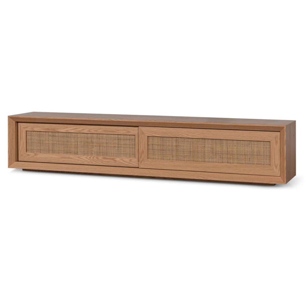 Talley Rattan Doors 2.3m TV Entertainment Unit - Natural
