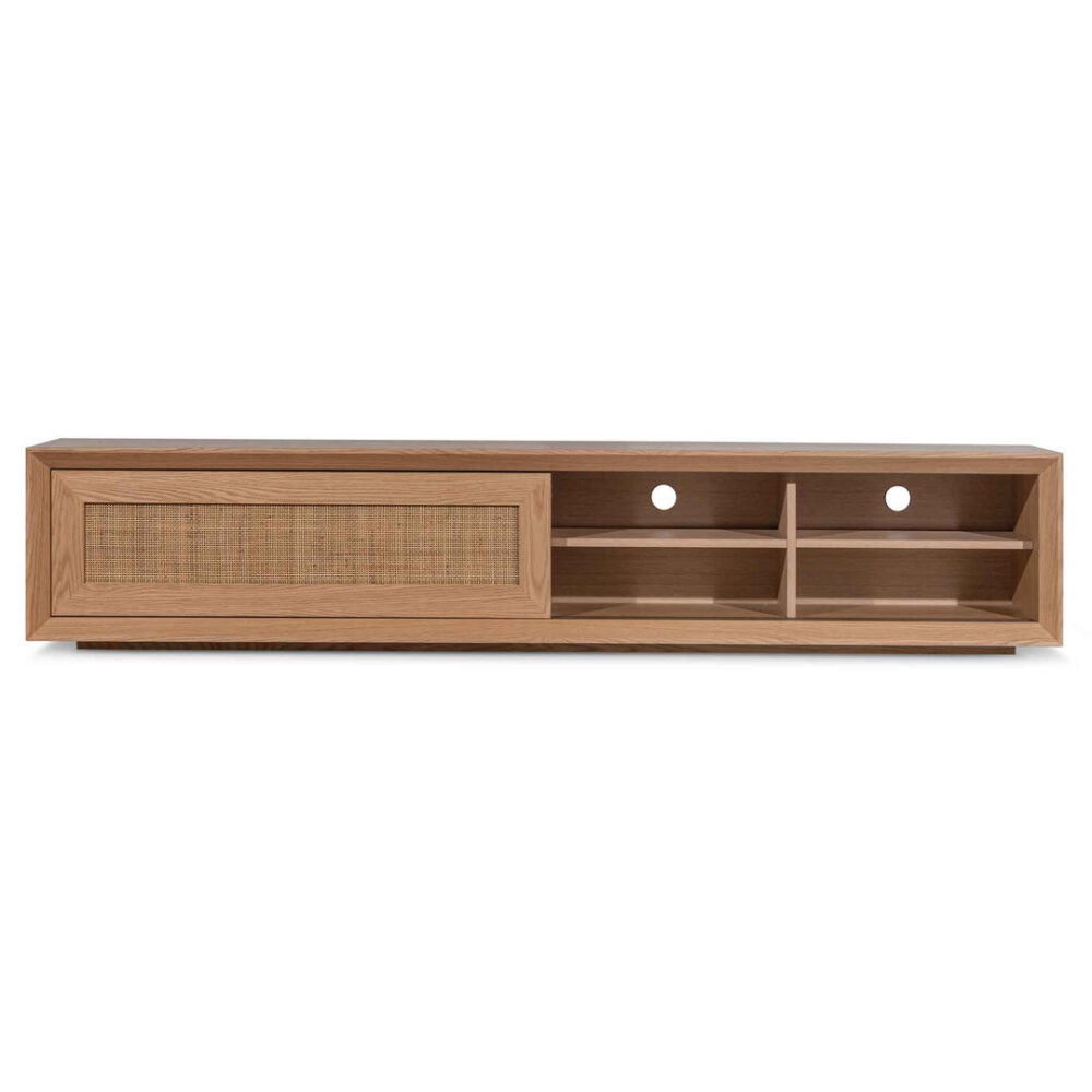 Talley Rattan Doors 2.3m TV Entertainment Unit - Natural - Image 6