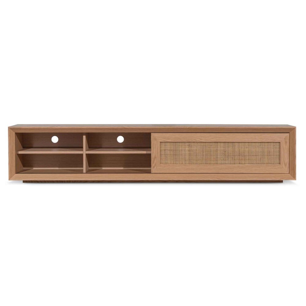 Talley Rattan Doors 2.3m TV Entertainment Unit - Natural - Image 5