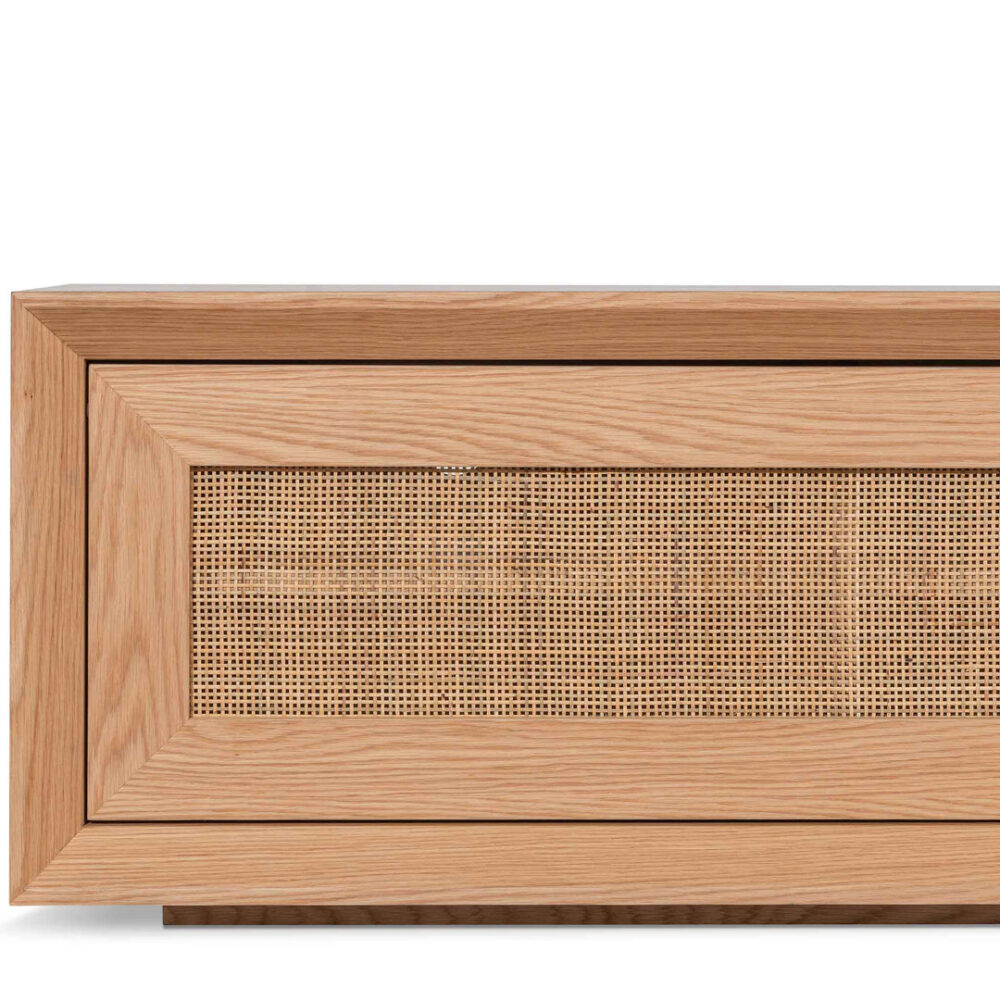Talley Rattan Doors 2.3m TV Entertainment Unit - Natural - Image 9