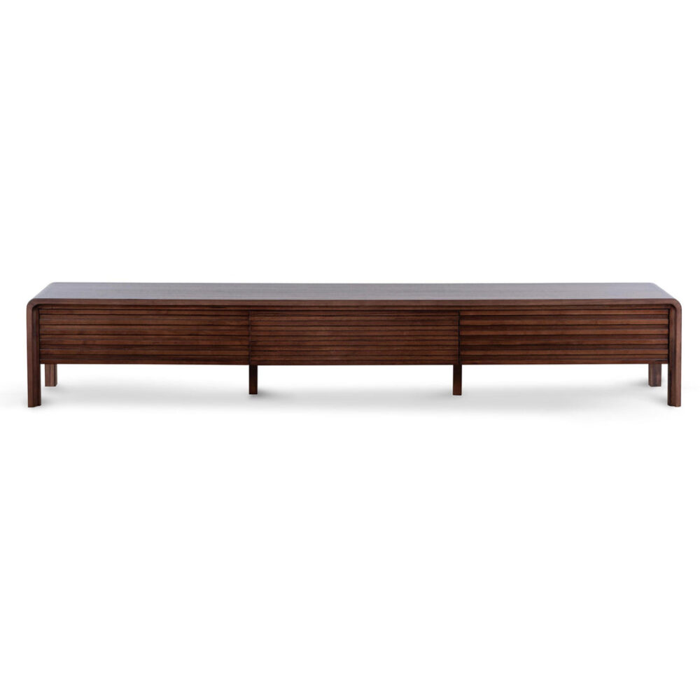 Amparo 2.2m TV Entertainment Unit - Walnut - Image 2