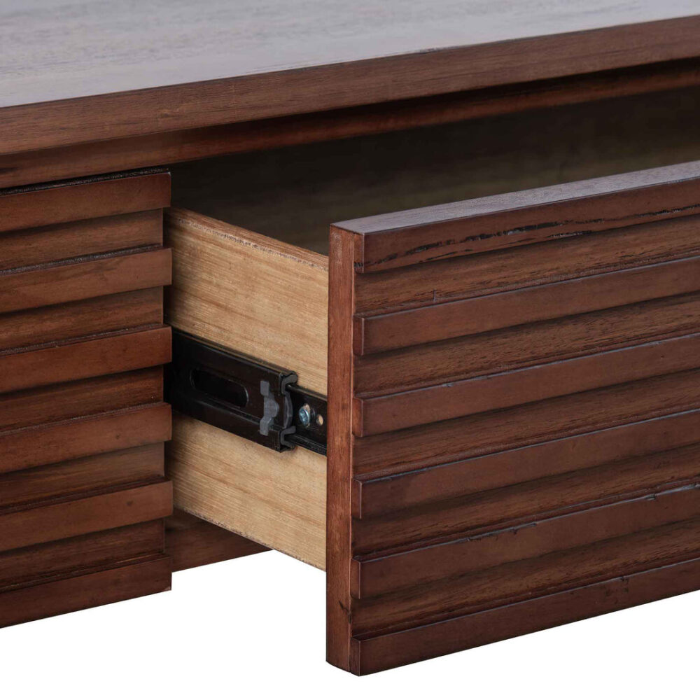 Amparo 2.2m TV Entertainment Unit - Walnut - Image 6