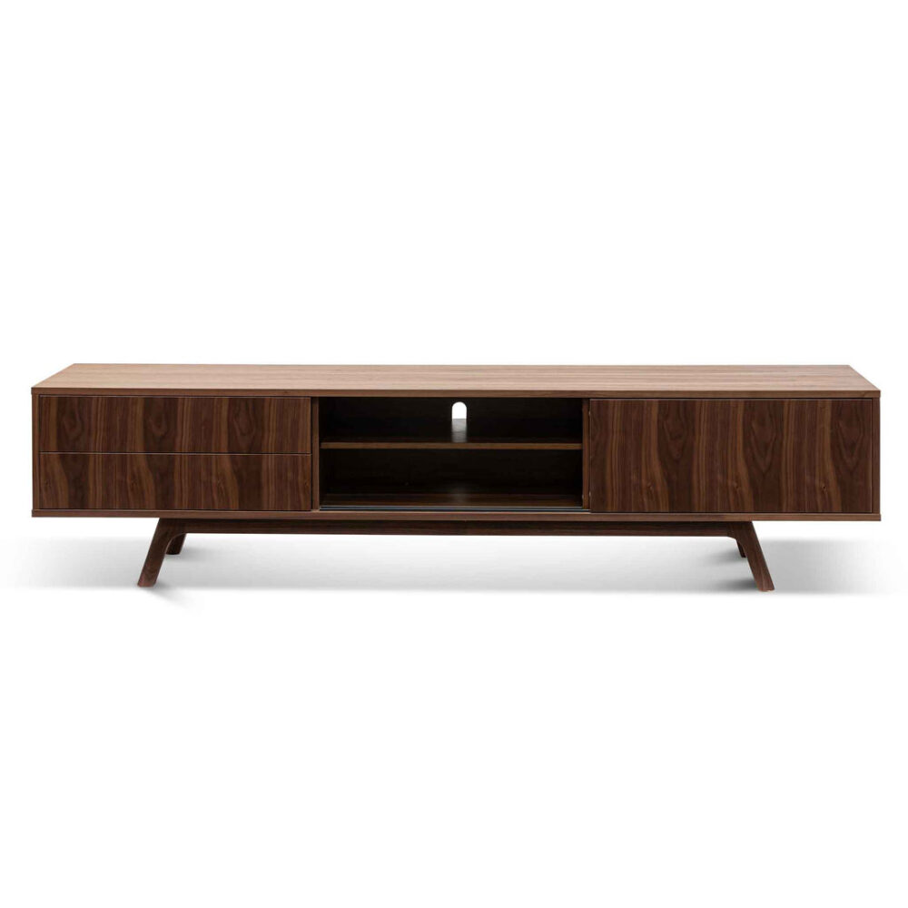 Ella 2.1m TV Entertainment Unit - Walnut - Image 5