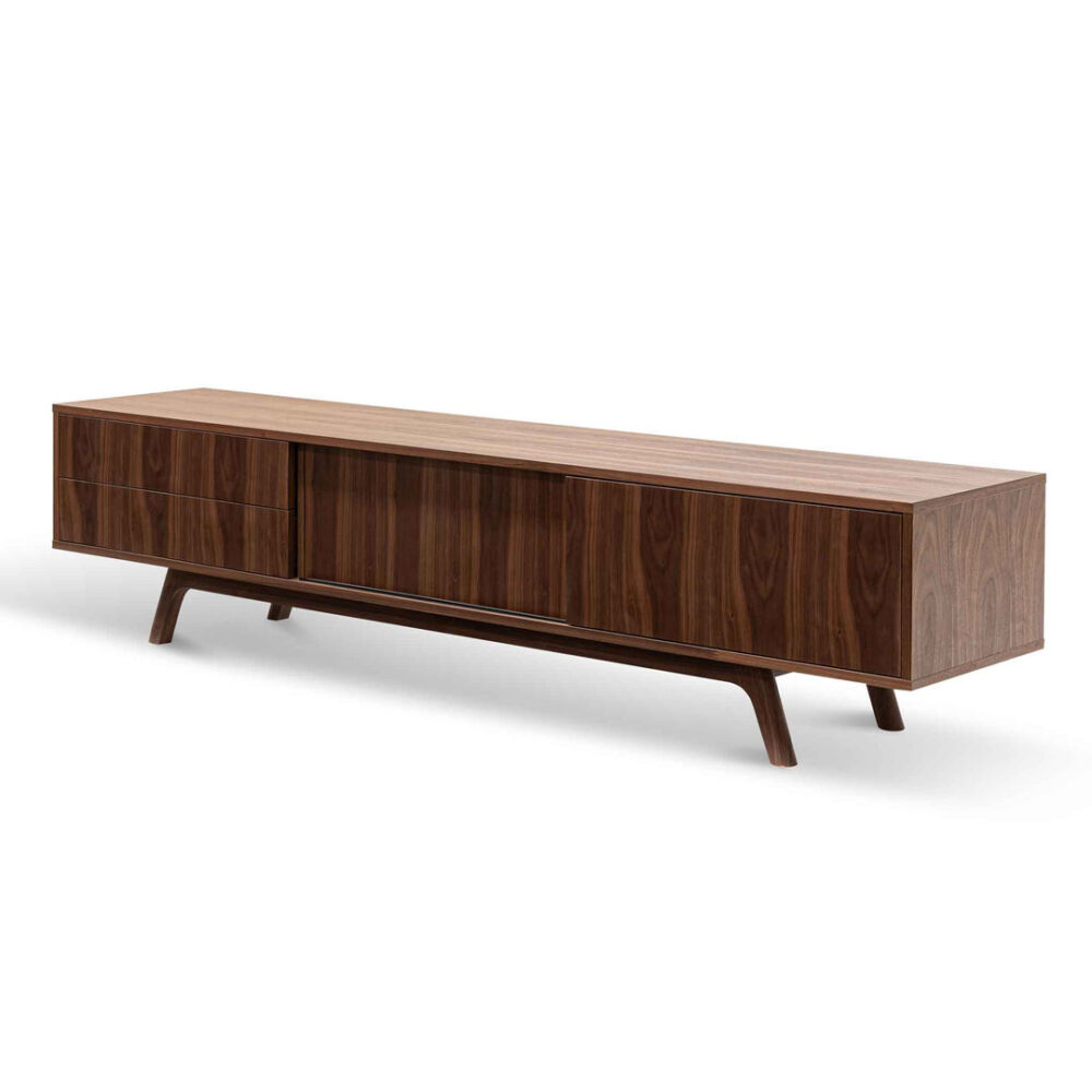 Ella 2.1m TV Entertainment Unit - Walnut - Image 2
