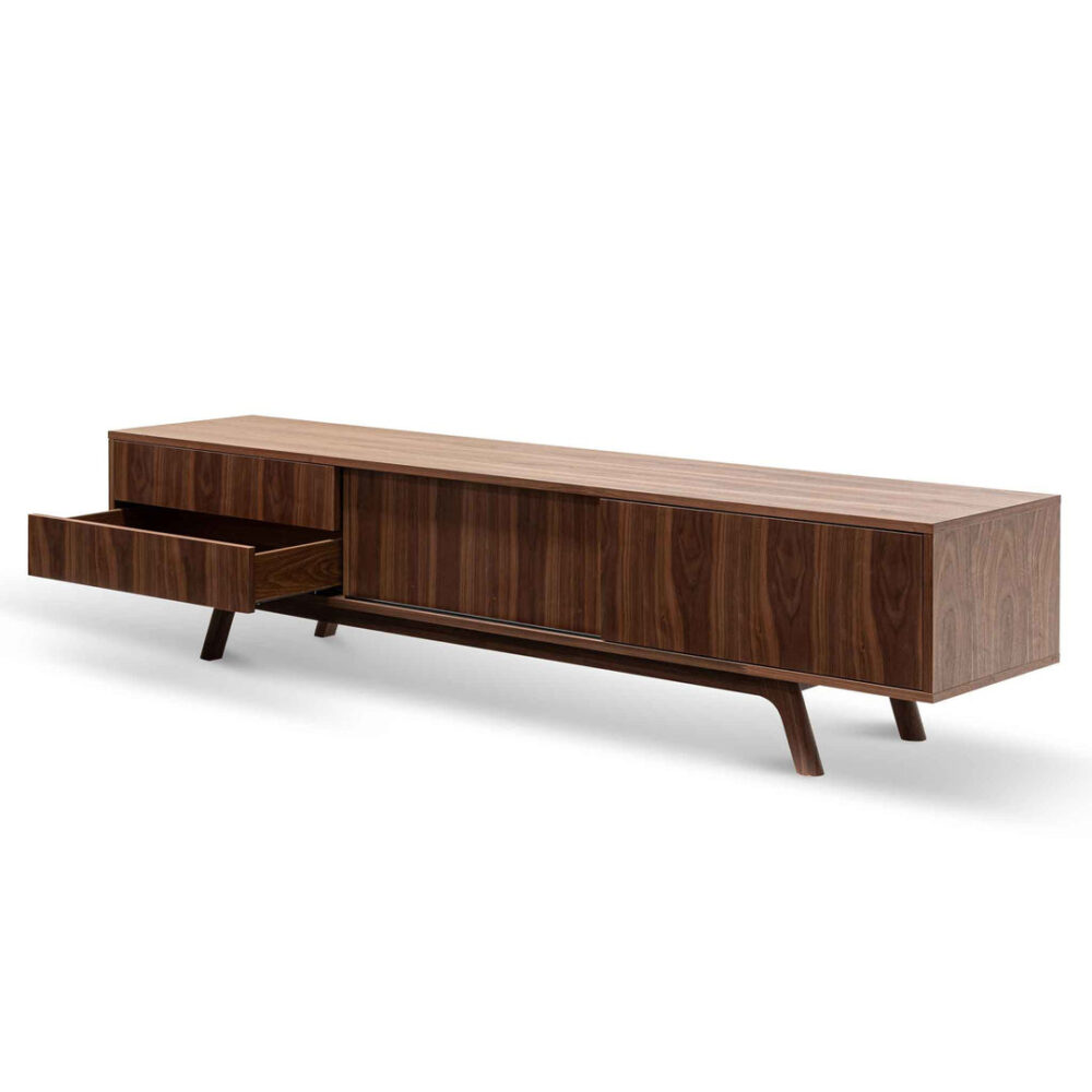 Ella 2.1m TV Entertainment Unit - Walnut - Image 4
