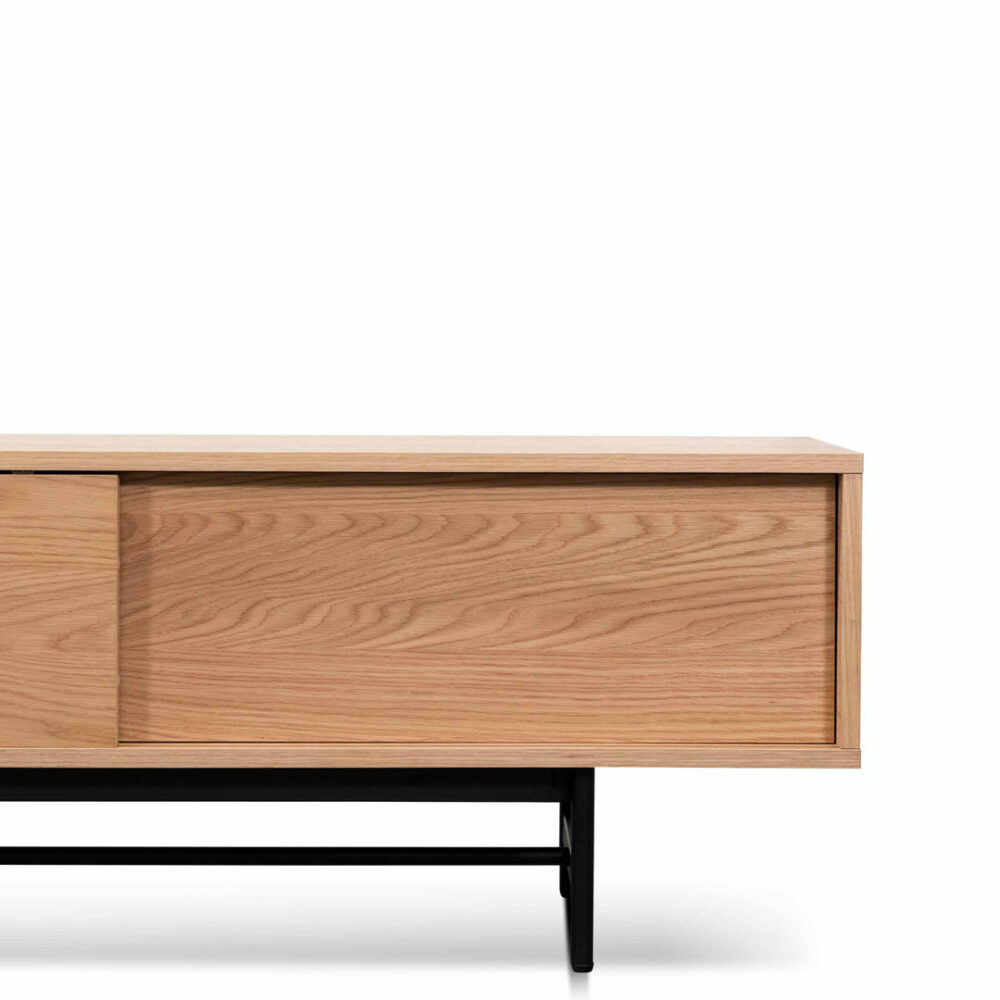 Christie 2.1m Wooden Entertainment TV Unit - Natural - Image 7