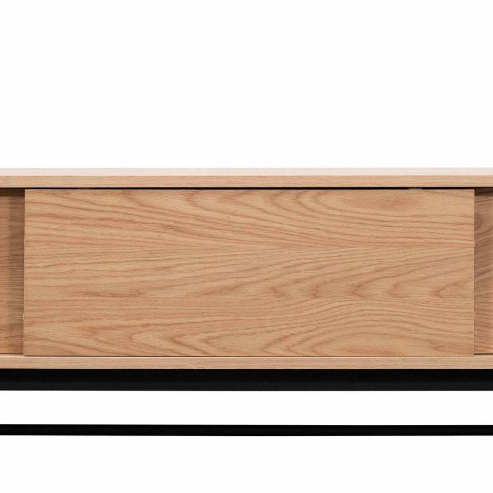 Christie 2.1m Wooden Entertainment TV Unit - Natural - Image 8