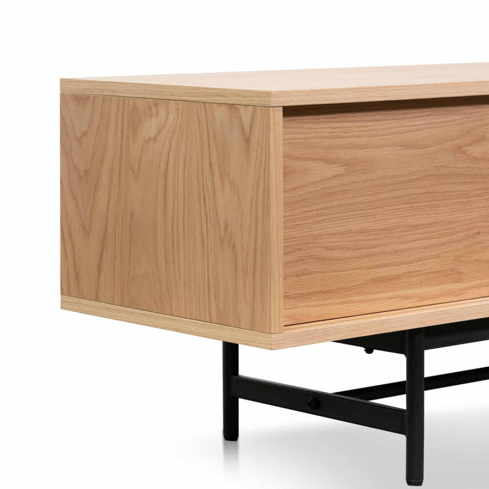 Christie 2.1m Wooden Entertainment TV Unit - Natural - Image 9