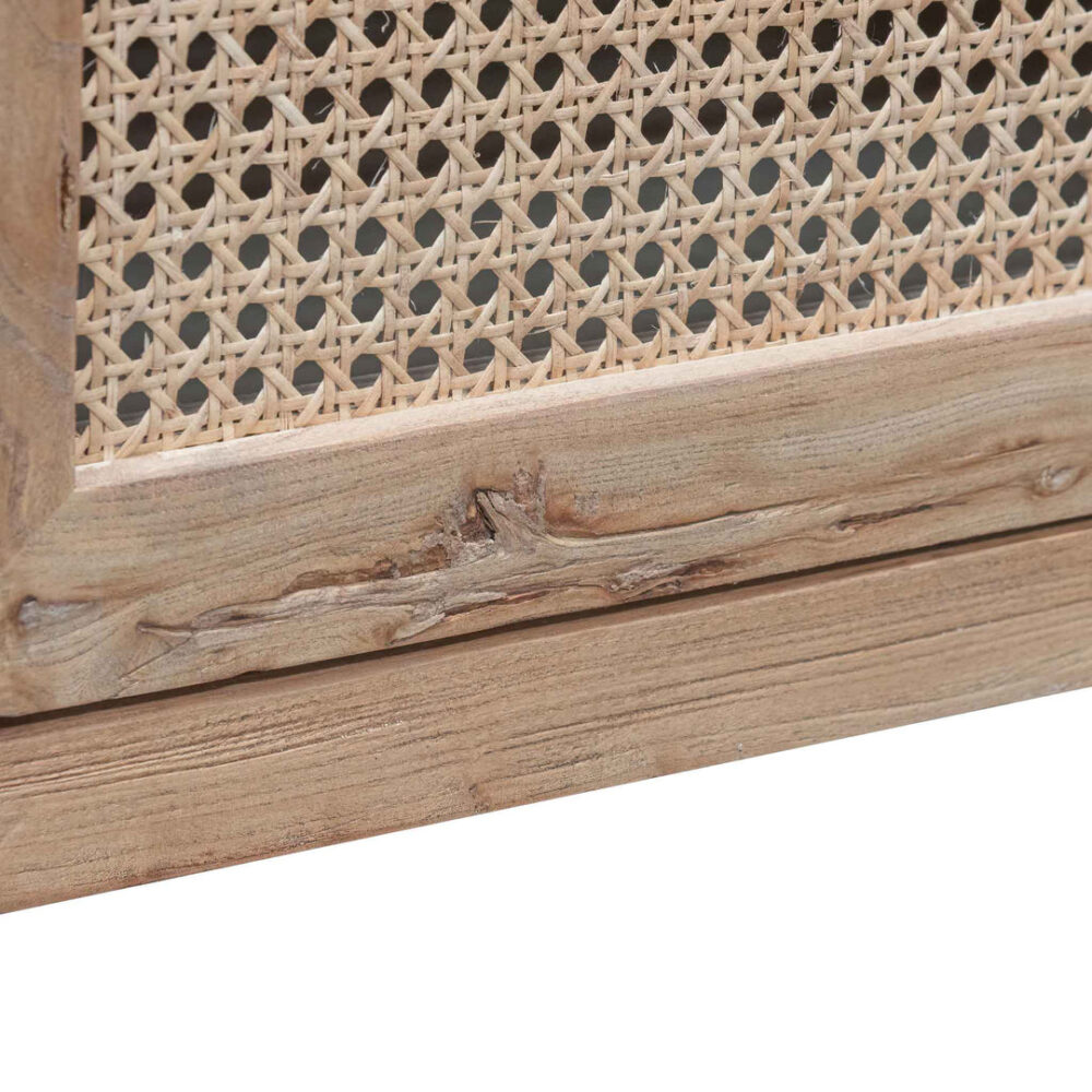 Tapia 2m TV Entertainment Unit - Natural with Rattan Doors - Image 9