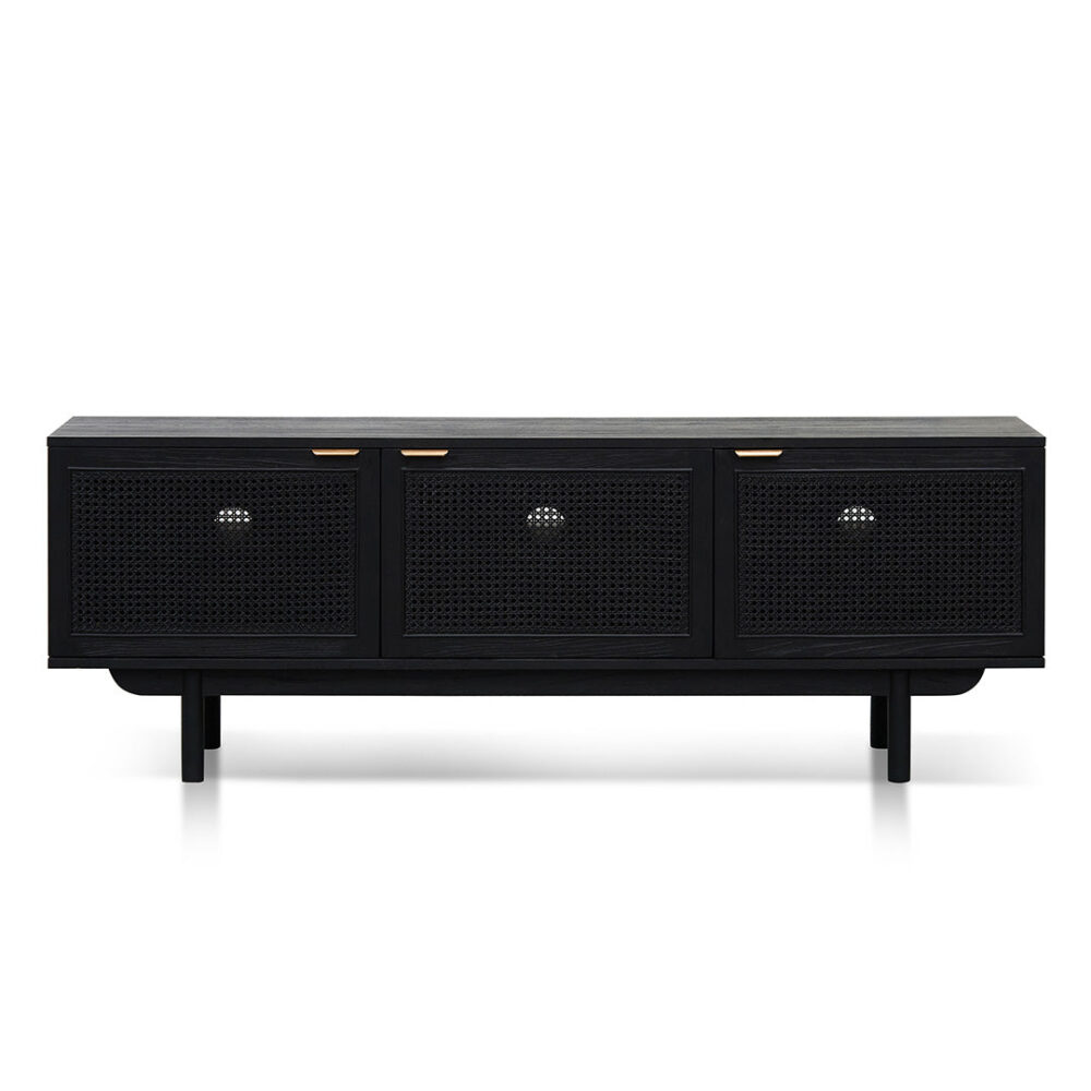 Benitez 1.7m ELM TV Entertainment Unit - Full Black - Image 5