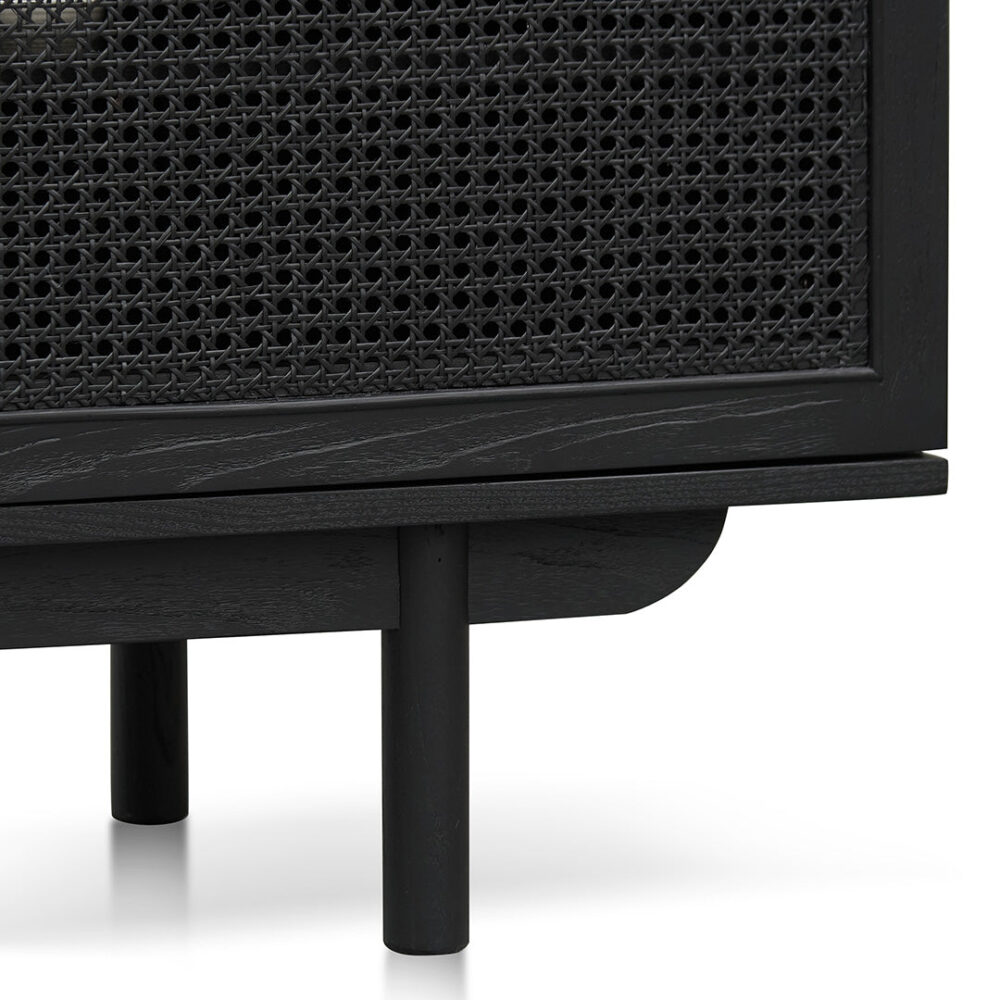 Benitez 1.7m ELM TV Entertainment Unit - Full Black - Image 11