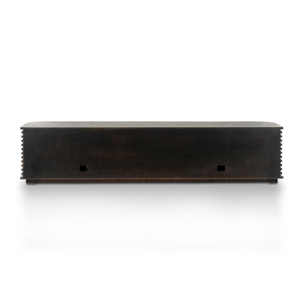 Domenic 2.3m TV Entertainment Unit - Textured Espresso Black - Image 9