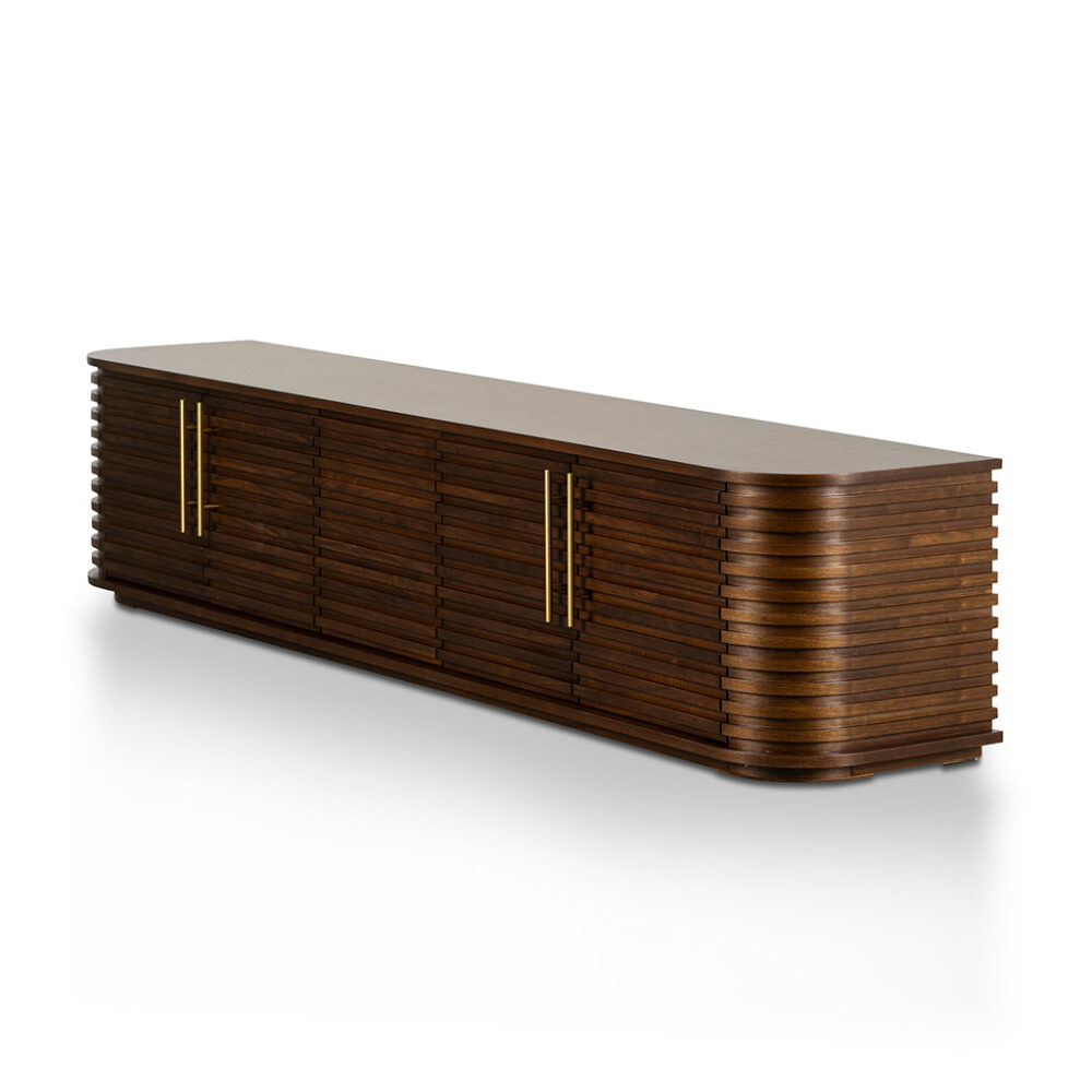 Domenic 2.3m TV Entertainment Unit - Walnut