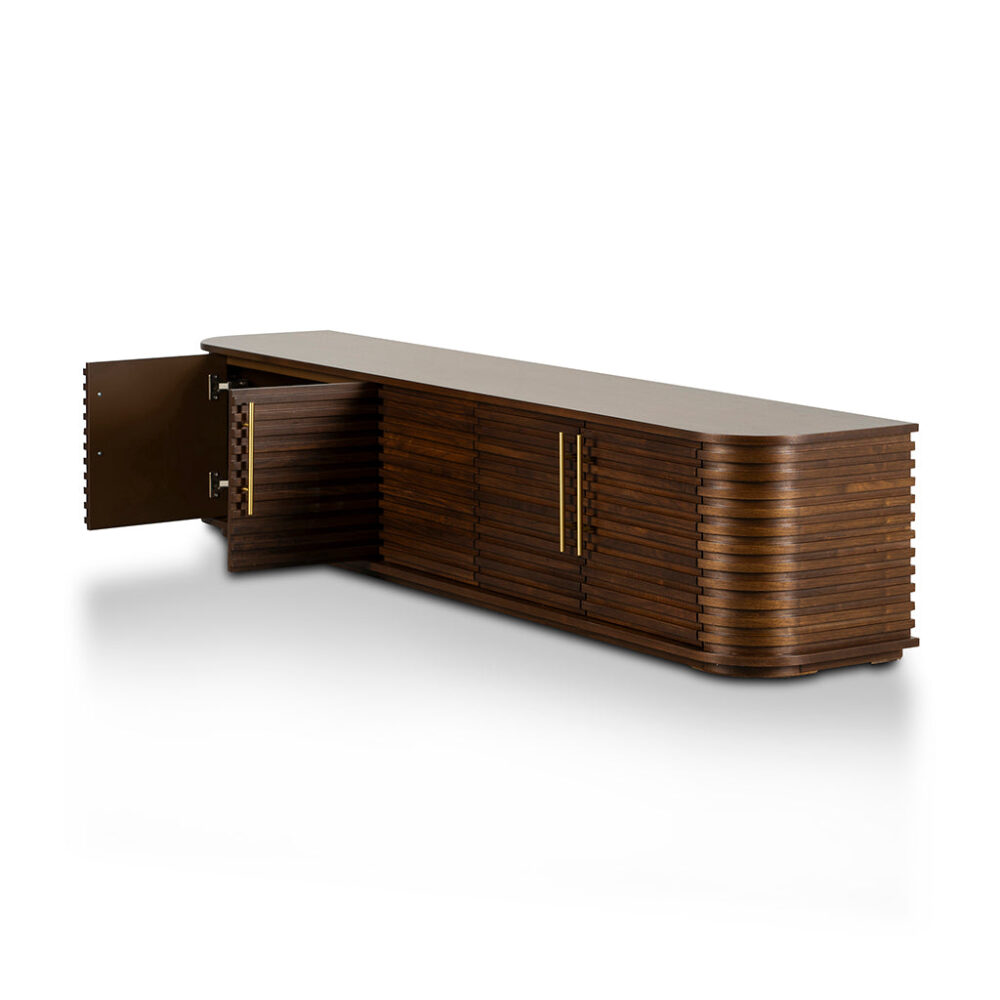 Domenic 2.3m TV Entertainment Unit - Walnut - Image 6