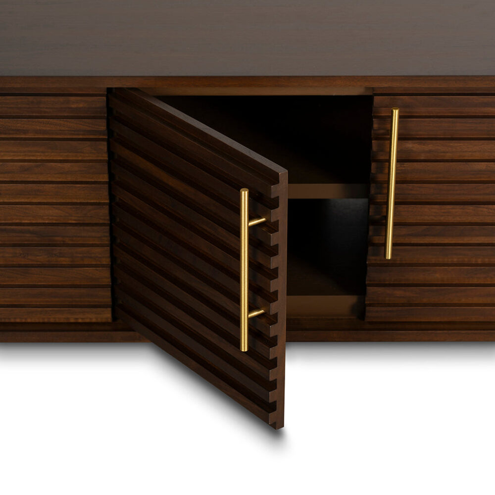 Domenic 2.3m TV Entertainment Unit - Walnut - Image 10