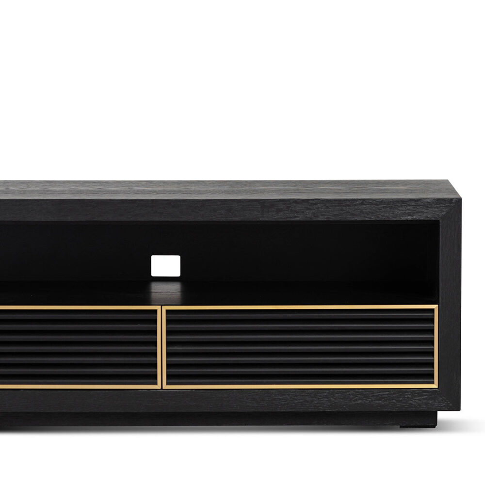 Claude 2m TV Entertainment Unit - Textured Espresso Black - Image 4