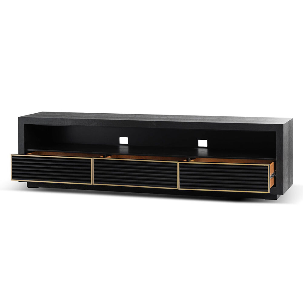 Claude 2m TV Entertainment Unit - Textured Espresso Black - Image 6