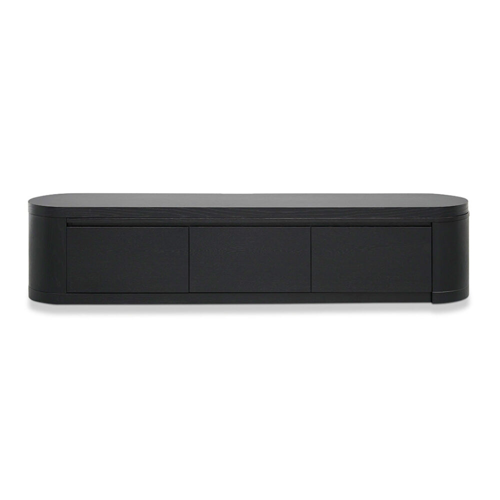 Eliza Extendable TV Entertainment Unit - Full Black Oak - Image 2