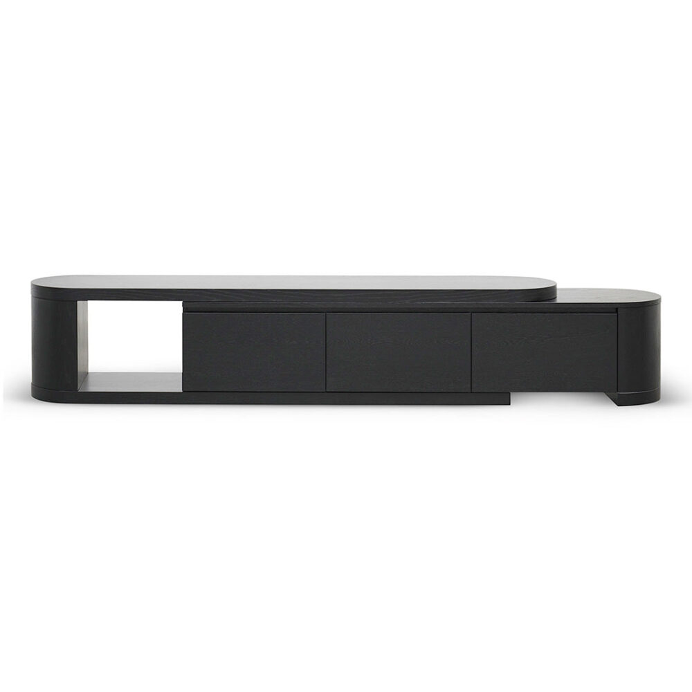Eliza Extendable TV Entertainment Unit - Full Black Oak - Image 3