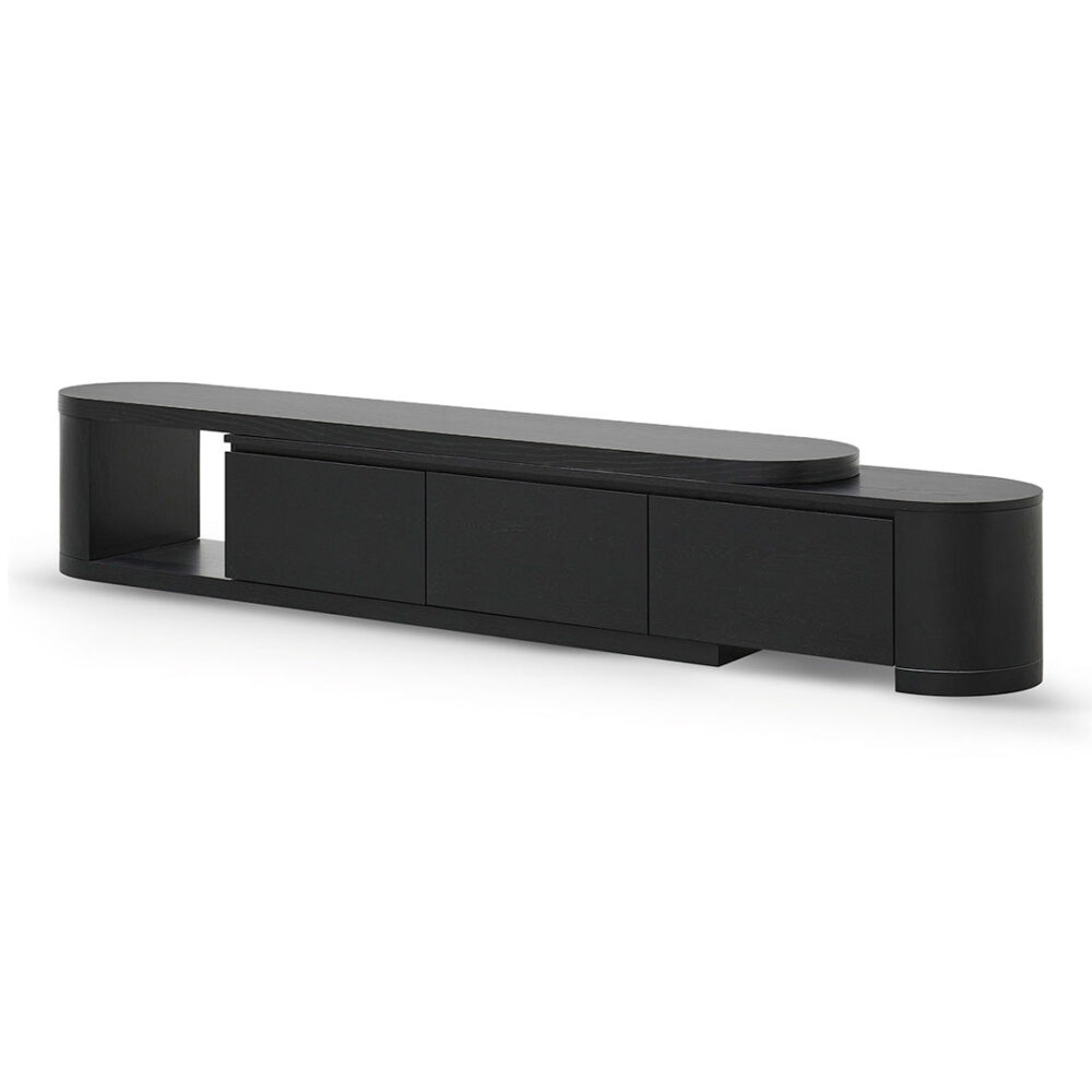 Eliza Extendable TV Entertainment Unit - Full Black Oak - Image 4