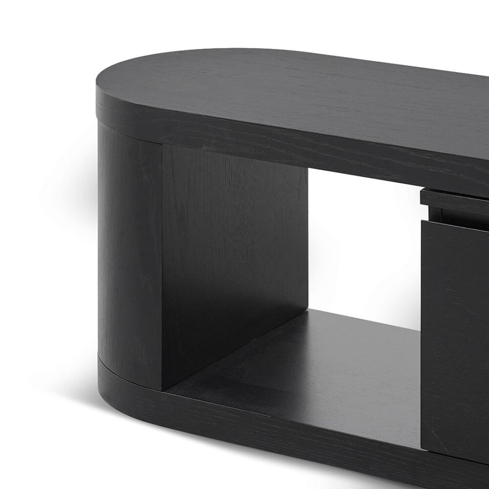 Eliza Extendable TV Entertainment Unit - Full Black Oak - Image 9