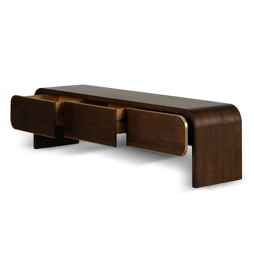 Boran 2m TV Entertainment Unit - Walnut - Image 4