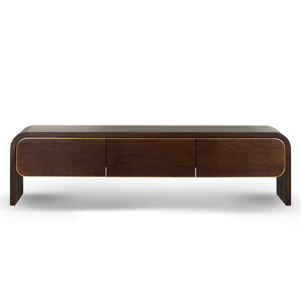 Boran 2m TV Entertainment Unit - Walnut - Image 2
