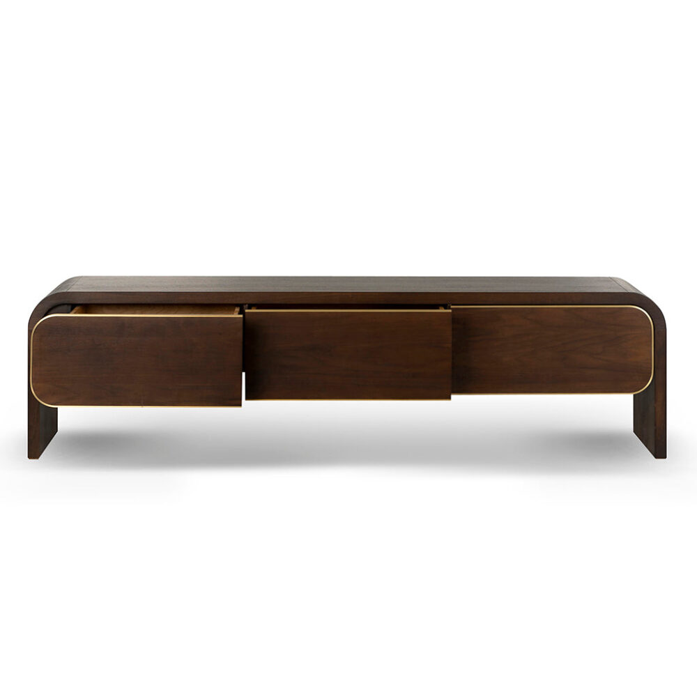 Boran 2m TV Entertainment Unit - Walnut - Image 3