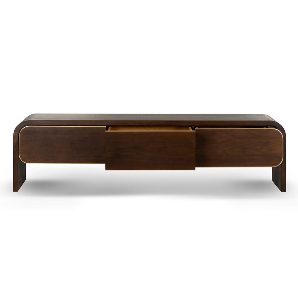 Boran 2m TV Entertainment Unit - Walnut - Image 5