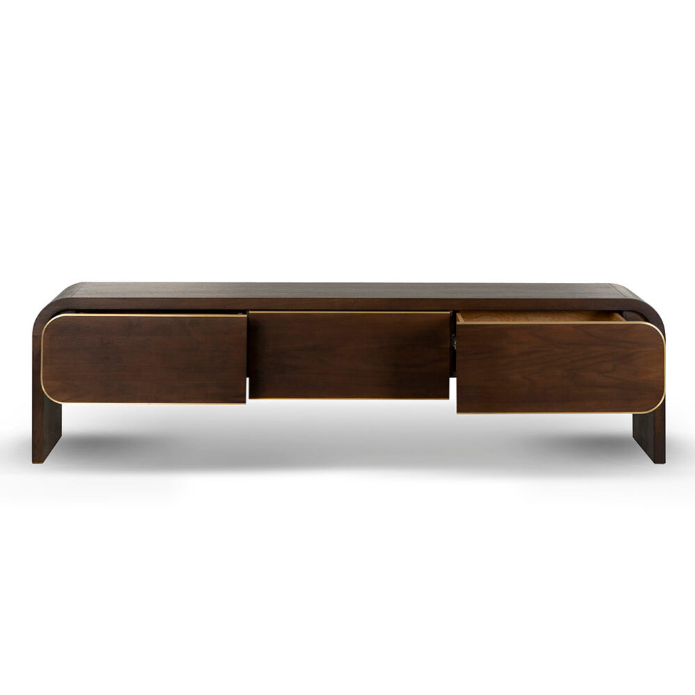 Boran 2m TV Entertainment Unit - Walnut - Image 6