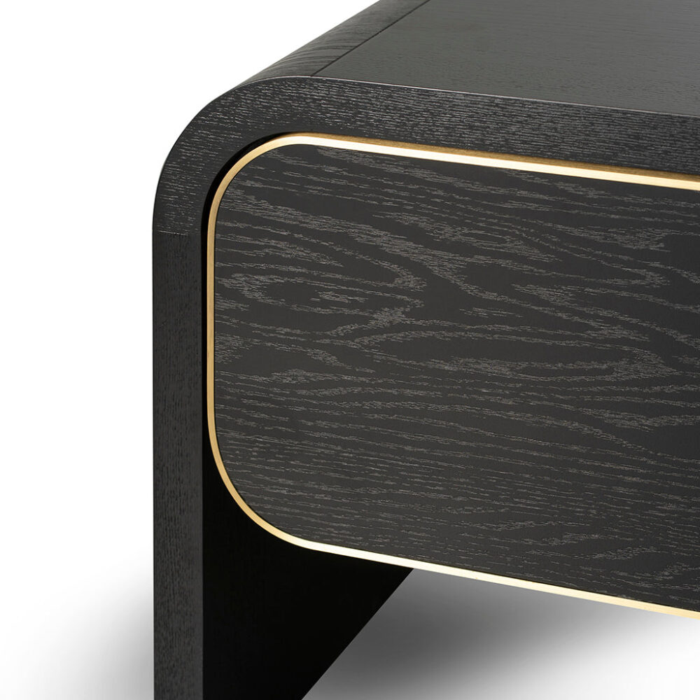 Boran 2m TV Entertainment Unit - Textured Espresso Black - Image 10