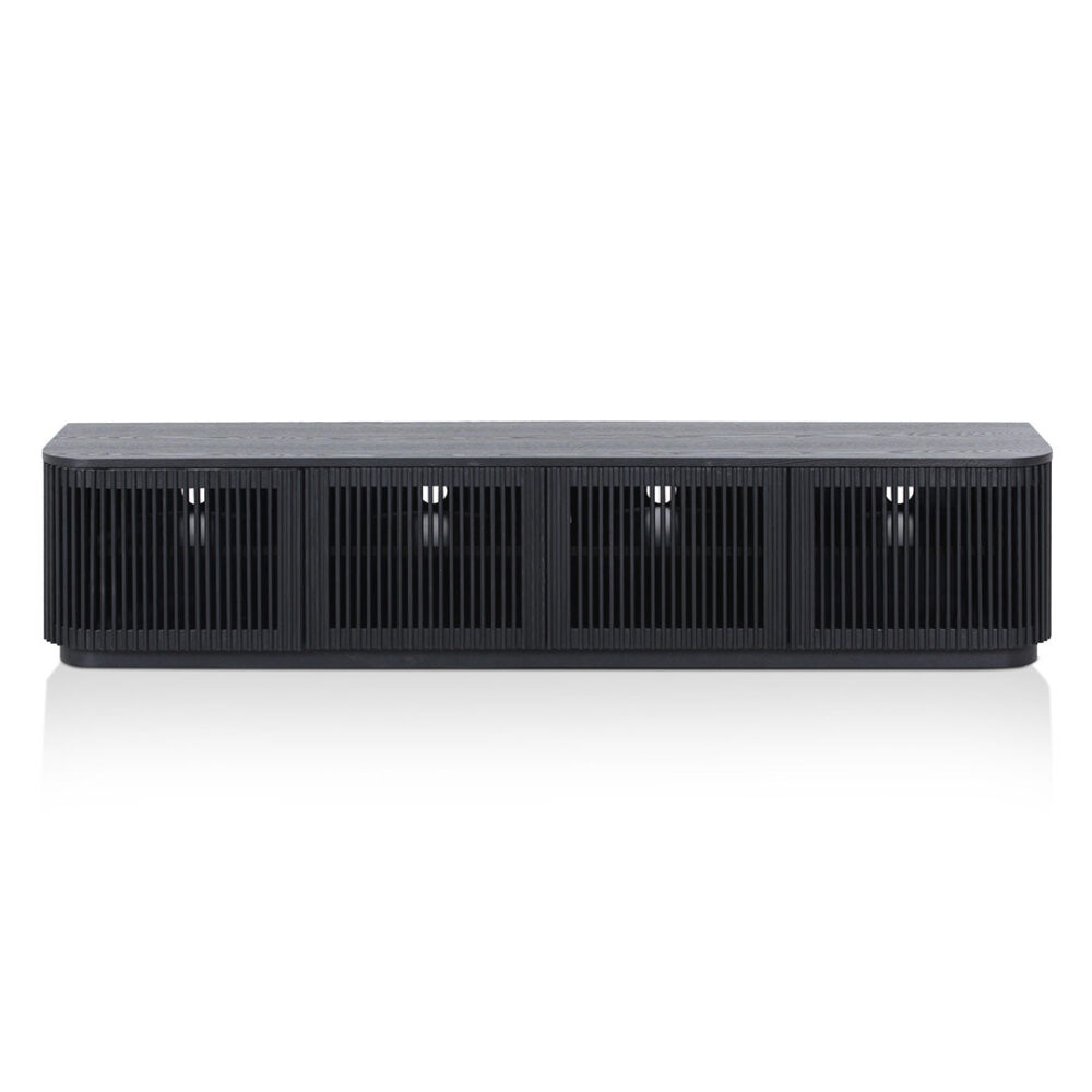 Tahlia 2m TV Entertainment Unit - Full Black - Image 2