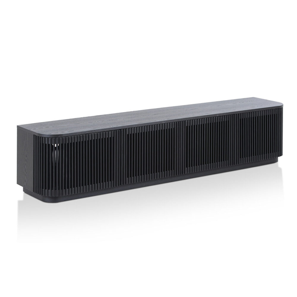 Tahlia 2m TV Entertainment Unit - Full Black - Image 3